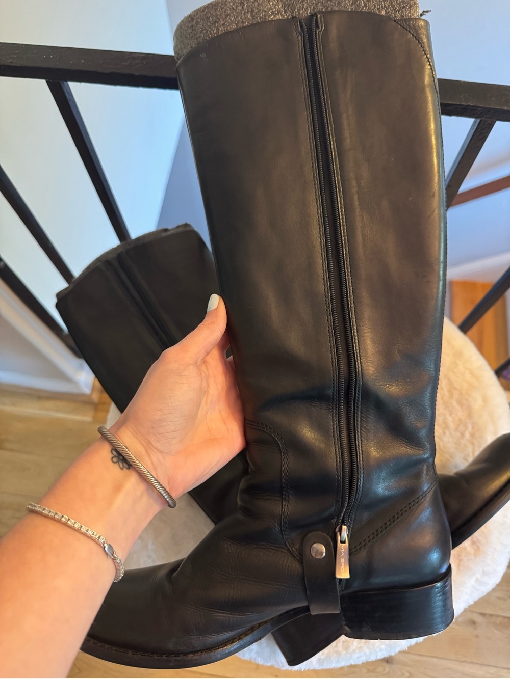 Via Spiga Black Leather Boots - Picture 4 of 6